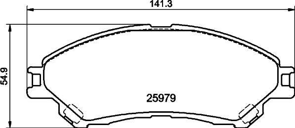 DON PCP2011 - Brake Pad Set, disc brake www.autospares.lv