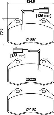 DON PCP2088 - Bremžu uzliku kompl., Disku bremzes www.autospares.lv