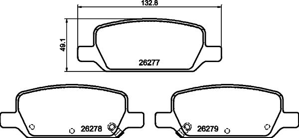 DON PCP2032 - Bremžu uzliku kompl., Disku bremzes www.autospares.lv