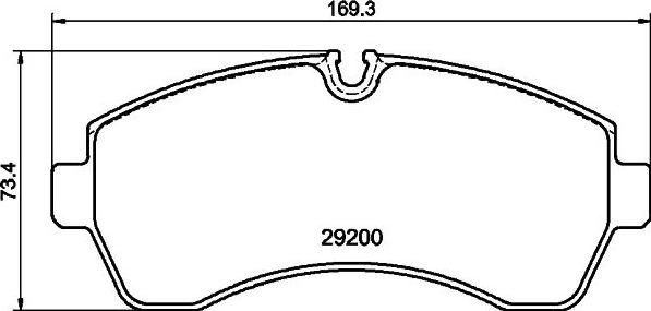 DON PCP2074 - Bremžu uzliku kompl., Disku bremzes www.autospares.lv