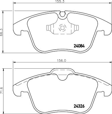 DON PCP2140 - Тормозные колодки, дисковые, комплект www.autospares.lv