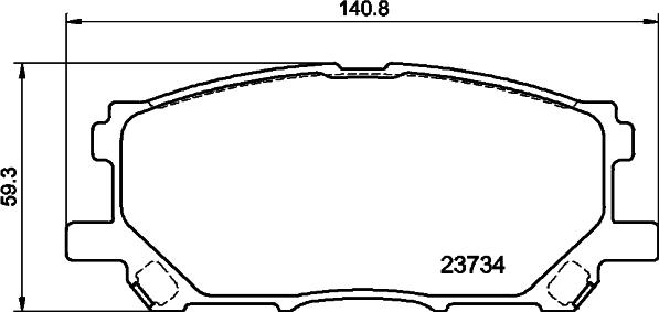 DON PCP2154 - Bremžu uzliku kompl., Disku bremzes www.autospares.lv