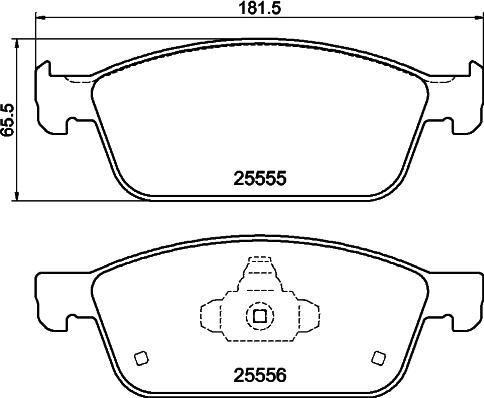 DON PCP2150 - Bremžu uzliku kompl., Disku bremzes autospares.lv