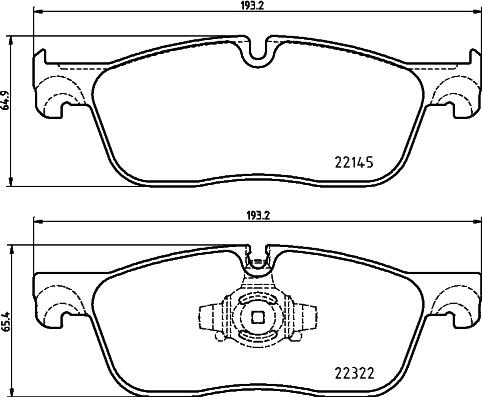 DON PCP2158 - Bremžu uzliku kompl., Disku bremzes www.autospares.lv