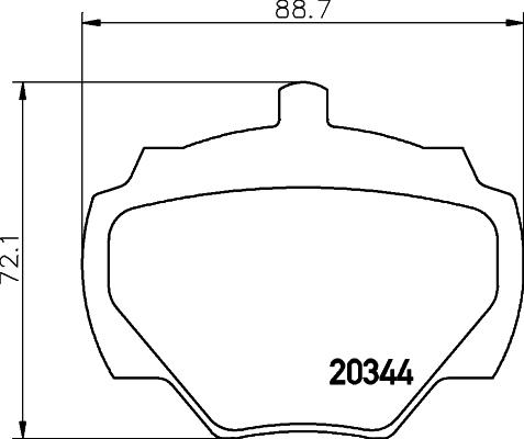 DON PCP2169 - Тормозные колодки, дисковые, комплект www.autospares.lv