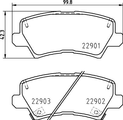 DON PCP2165 - Bremžu uzliku kompl., Disku bremzes www.autospares.lv