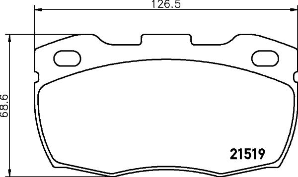 DON PCP2166 - Bremžu uzliku kompl., Disku bremzes www.autospares.lv