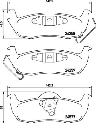 DON PCP2161 - Bremžu uzliku kompl., Disku bremzes www.autospares.lv