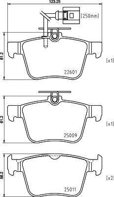 DON PCP2110 - Bremžu uzliku kompl., Disku bremzes www.autospares.lv