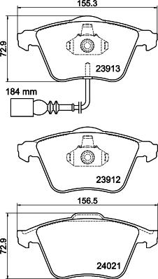 DON PCP2111 - Bremžu uzliku kompl., Disku bremzes autospares.lv