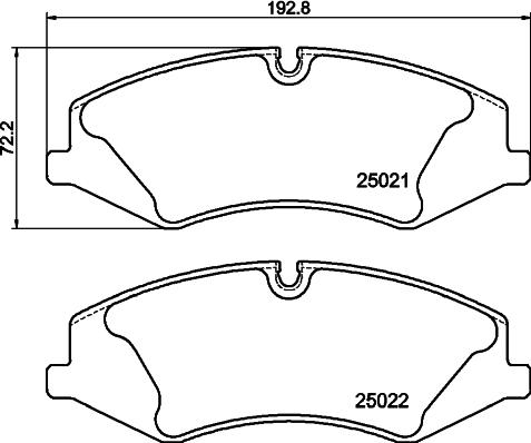 DON PCP2180 - Brake Pad Set, disc brake www.autospares.lv