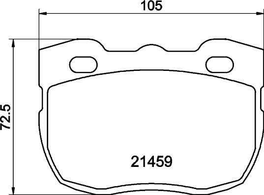 DON PCP2183 - Тормозные колодки, дисковые, комплект www.autospares.lv