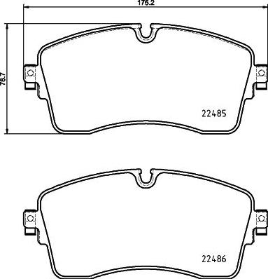 DON PCP2182 - Bremžu uzliku kompl., Disku bremzes www.autospares.lv