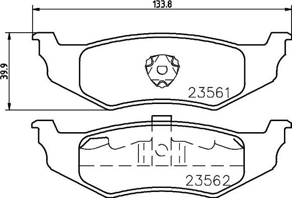 DON PCP2134 - Bremžu uzliku kompl., Disku bremzes www.autospares.lv