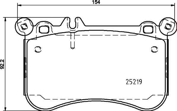 DON PCP2125 - Bremžu uzliku kompl., Disku bremzes www.autospares.lv