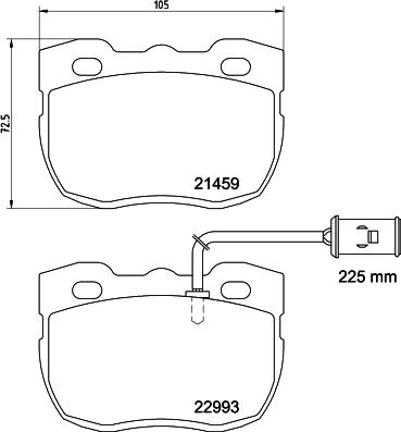 DON PCP2128 - Bremžu uzliku kompl., Disku bremzes autospares.lv