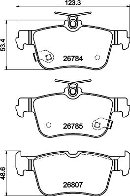 DON PCP2257 - Bremžu uzliku kompl., Disku bremzes www.autospares.lv