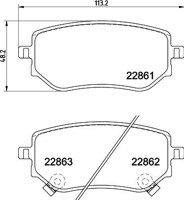 DON PCP2214 - Bremžu uzliku kompl., Disku bremzes autospares.lv