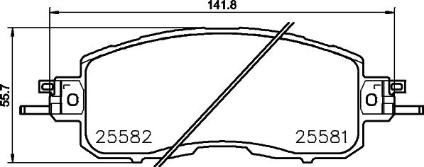 DON PCP2221 - Bremžu uzliku kompl., Disku bremzes www.autospares.lv