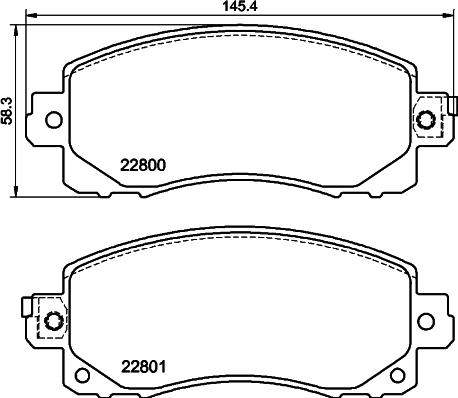 DON PCP2227 - Bremžu uzliku kompl., Disku bremzes www.autospares.lv