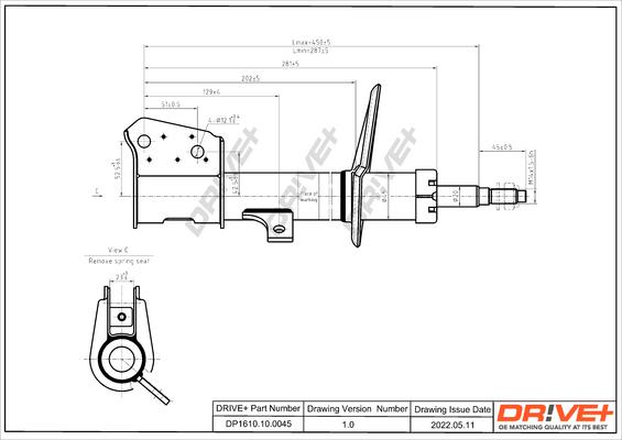 Dr!ve+ DP1610.10.0045 - Amortizators autospares.lv