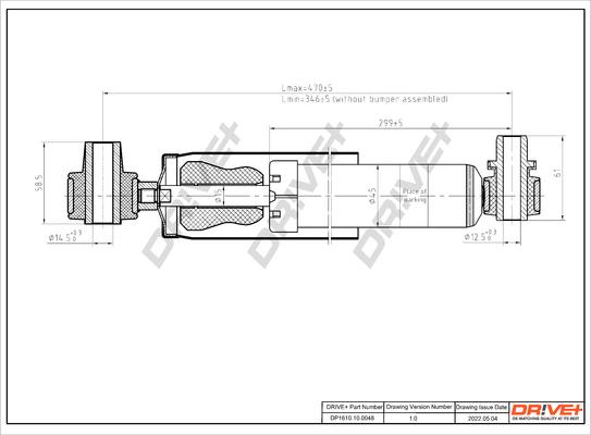 Dr!ve+ DP1610.10.0048 - Амортизатор www.autospares.lv