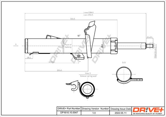 Dr!ve+ DP1610.10.0047 - Amortizators autospares.lv