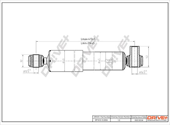 Dr!ve+ DP1610.10.0054 - Амортизатор www.autospares.lv