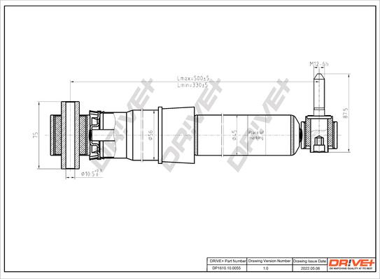 Dr!ve+ DP1610.10.0055 - Shock Absorber www.autospares.lv