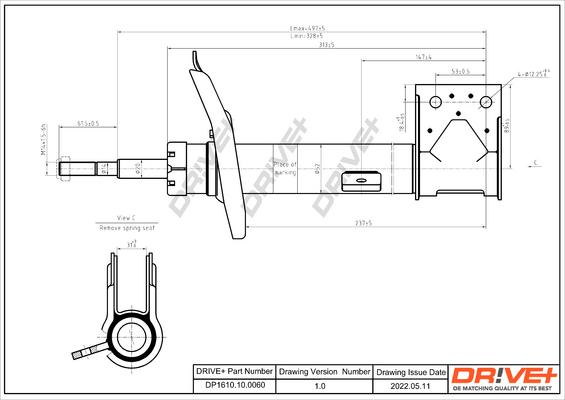 Dr!ve+ DP1610.10.0060 - Amortizators autospares.lv