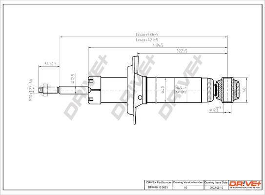 Dr!ve+ DP1610.10.0063 - Amortizators autospares.lv