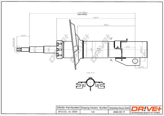 Dr!ve+ DP1610.10.0009 - Shock Absorber www.autospares.lv