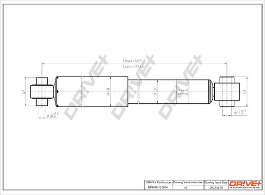 Dr!ve+ DP1610.10.0004 - Amortizators autospares.lv