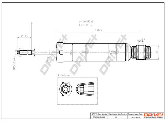 Dr!ve+ DP1610.10.0002 - Amortizators www.autospares.lv