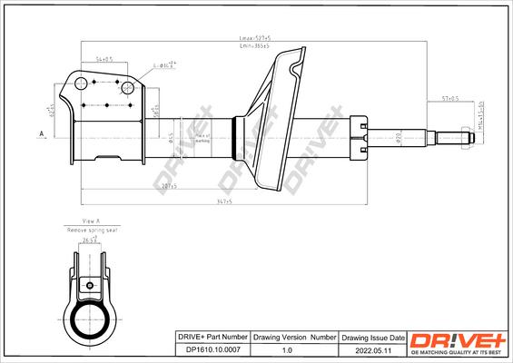 Dr!ve+ DP1610.10.0007 - Shock Absorber www.autospares.lv