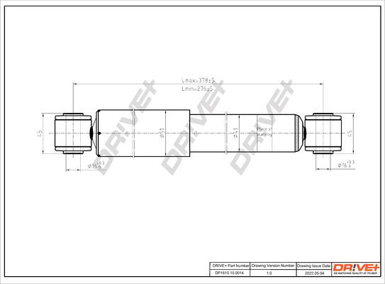 Dr!ve+ DP1610.10.0014 - Amortizators autospares.lv