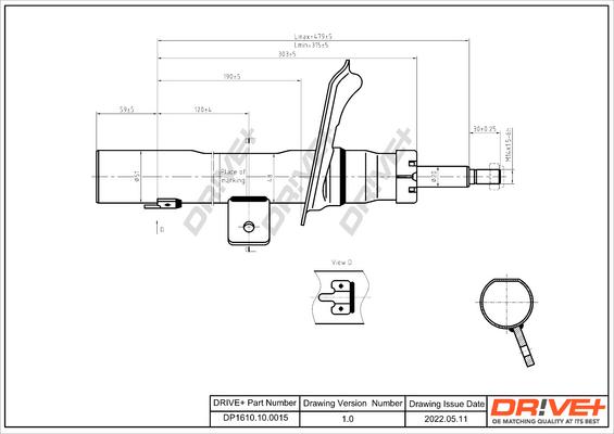 Dr!ve+ DP1610.10.0015 - Amortizators www.autospares.lv