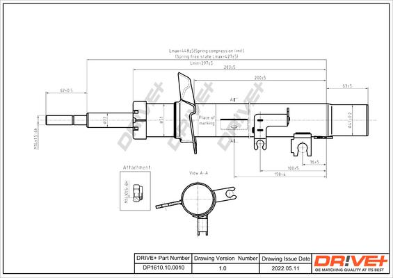 Dr!ve+ DP1610.10.0010 - Amortizators www.autospares.lv