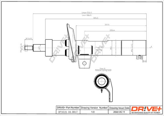 Dr!ve+ DP1610.10.0017 - Amortizators autospares.lv