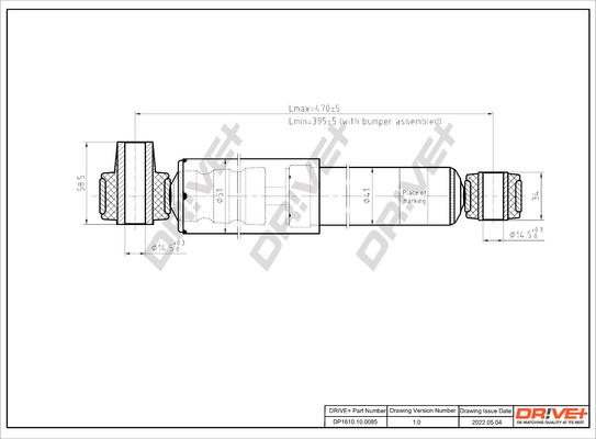 Dr!ve+ DP1610.10.0085 - Amortizators www.autospares.lv