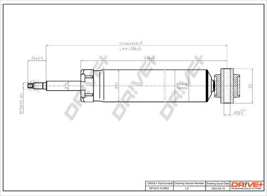 Dr!ve+ DP1610.10.0081 - Амортизатор www.autospares.lv