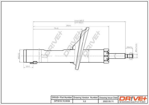 Dr!ve+ DP1610.10.0034 - Амортизатор www.autospares.lv