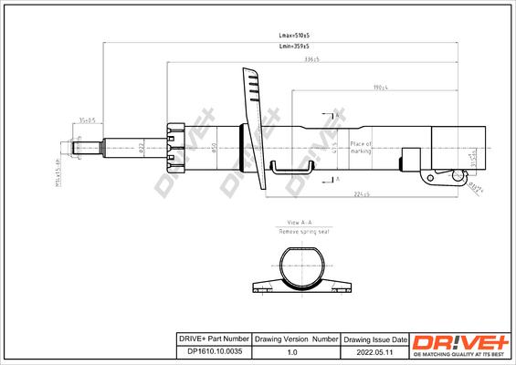 Dr!ve+ DP1610.10.0035 - Амортизатор www.autospares.lv