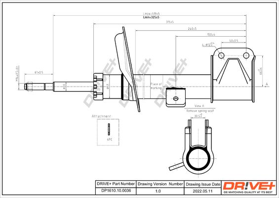 Dr!ve+ DP1610.10.0036 - Amortizators autospares.lv