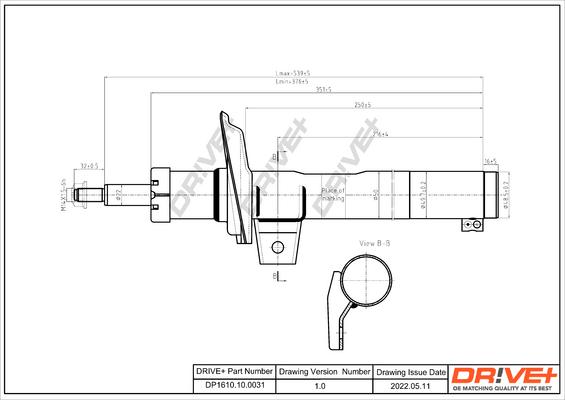 Dr!ve+ DP1610.10.0031 - Amortizators autospares.lv