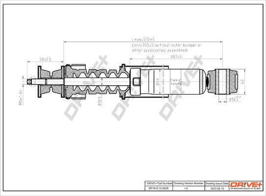 Dr!ve+ DP1610.10.0028 - Amortizators autospares.lv