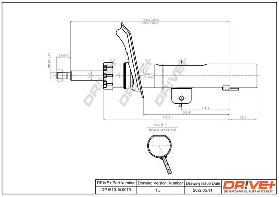 Dr!ve+ DP1610.10.0070 - Amortizators www.autospares.lv