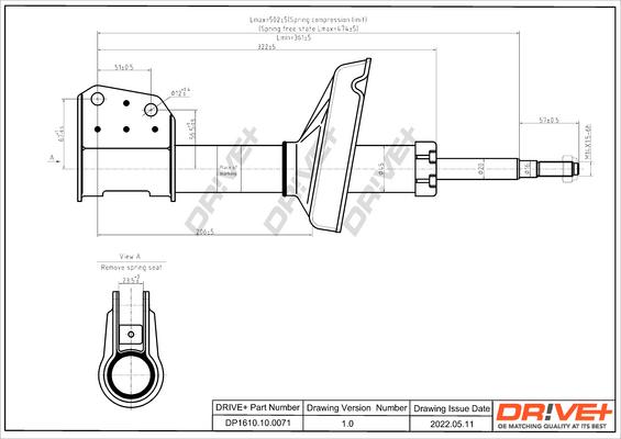 Dr!ve+ DP1610.10.0071 - Amortizators www.autospares.lv