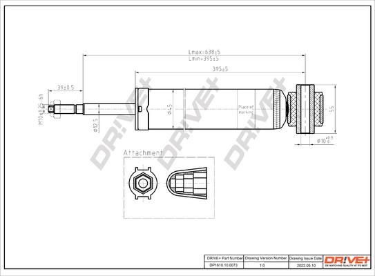 Dr!ve+ DP1610.10.0073 - Амортизатор www.autospares.lv