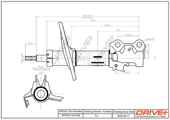 Dr!ve+ DP1610.10.0199 - Амортизатор www.autospares.lv